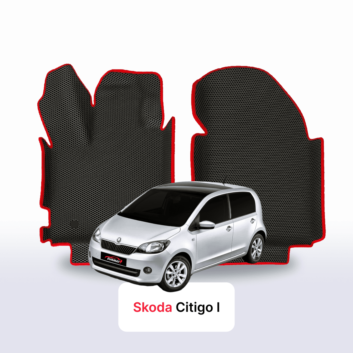 Alfombrillas 3D EVA para Skoda Citigo 1 gen 2011-2020 años HATCHBACK 5 PUERTAS