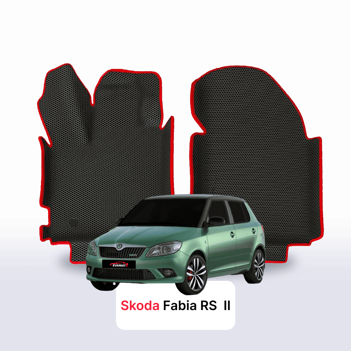 Alfombrillas 3D EVA para Skoda Fabia RS 2 gen 2010-2014 años HATCHBACK 5 PUERTAS