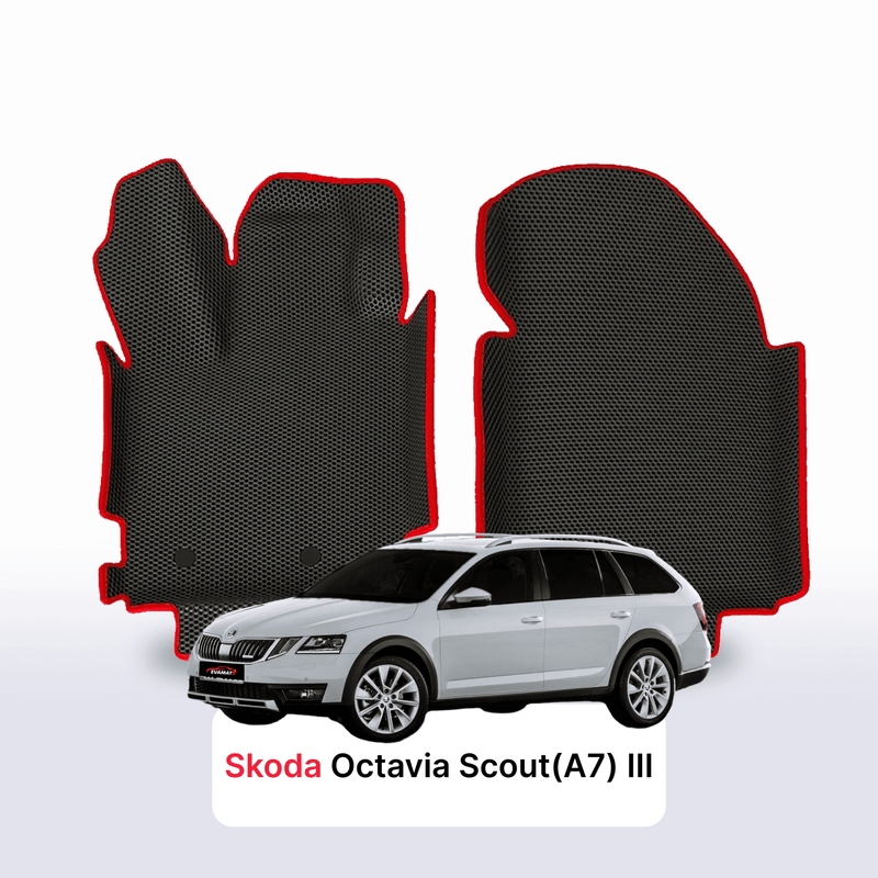 Alfombrillas 3D EVA para Skoda Octavia Scout(A7) 3 gen 2012-2020 años FAMILIAR