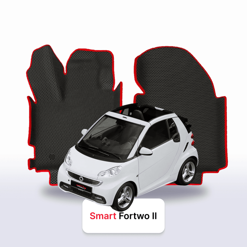 Alfombrillas 3D EVA para Smart Fortwo 2 gen 2007-2015 años DESCAPOTABLE