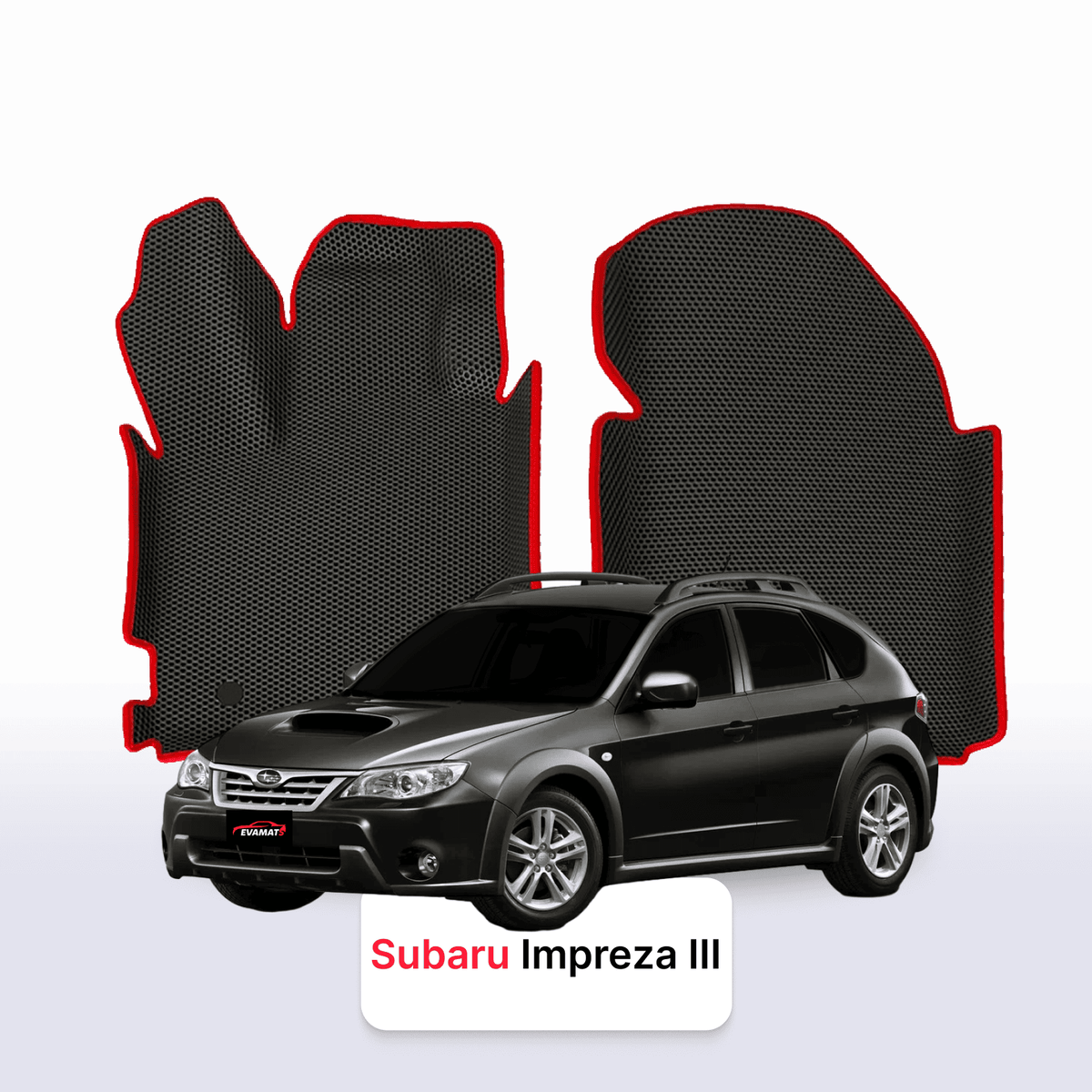 Alfombrillas 3D EVA para Subaru Impreza(XV) 3 gen 2007-2011 años HATCHBACK 5 PUERTAS