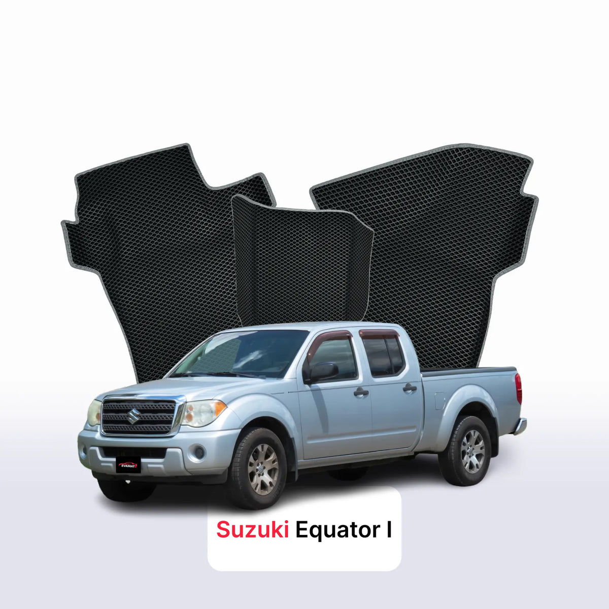 Alfombrillas 3D EVA para Suzuki Equator 1 gen 2004-2015 años PICK-UP CABINA DOBLE