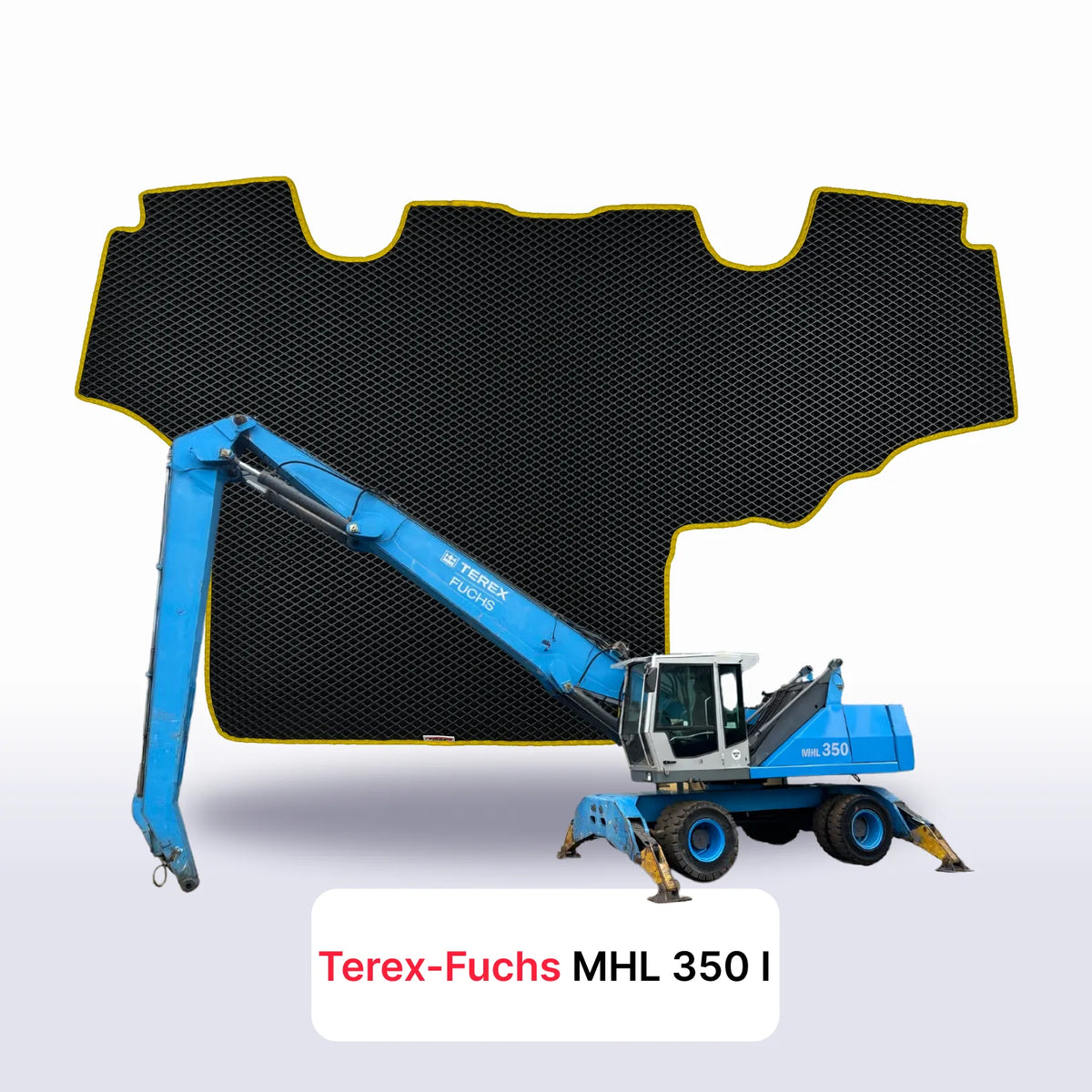 Alfombrillas 3D EVA para Terex-Fuchs MHL 350 1 gen 2007-2027 años EXCAVADORA