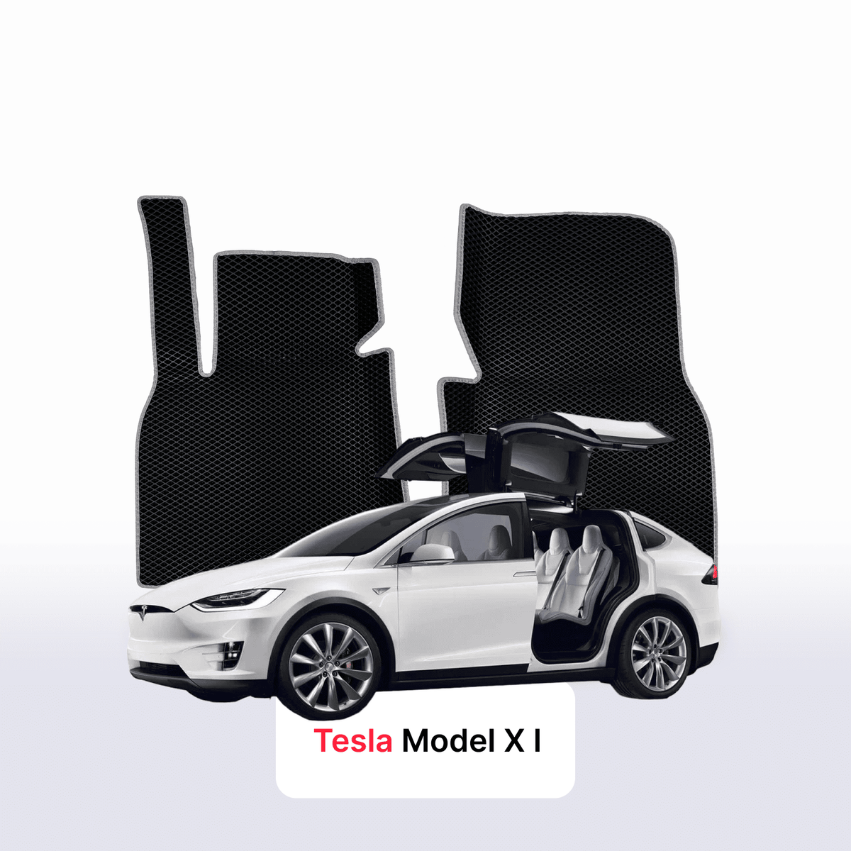 Alfombrillas 3D EVA para Tesla Model X 1 gen 2015-2026 años SUV ELÉCTRICO 5 PLAZAS
