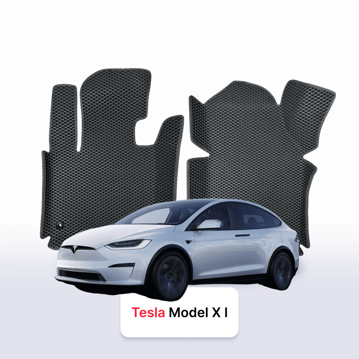 Alfombrillas 3D EVA para Tesla Model X Plaid 1 gen 2015-2026 años SUV ELÉCTRICO 6 PLAZAS