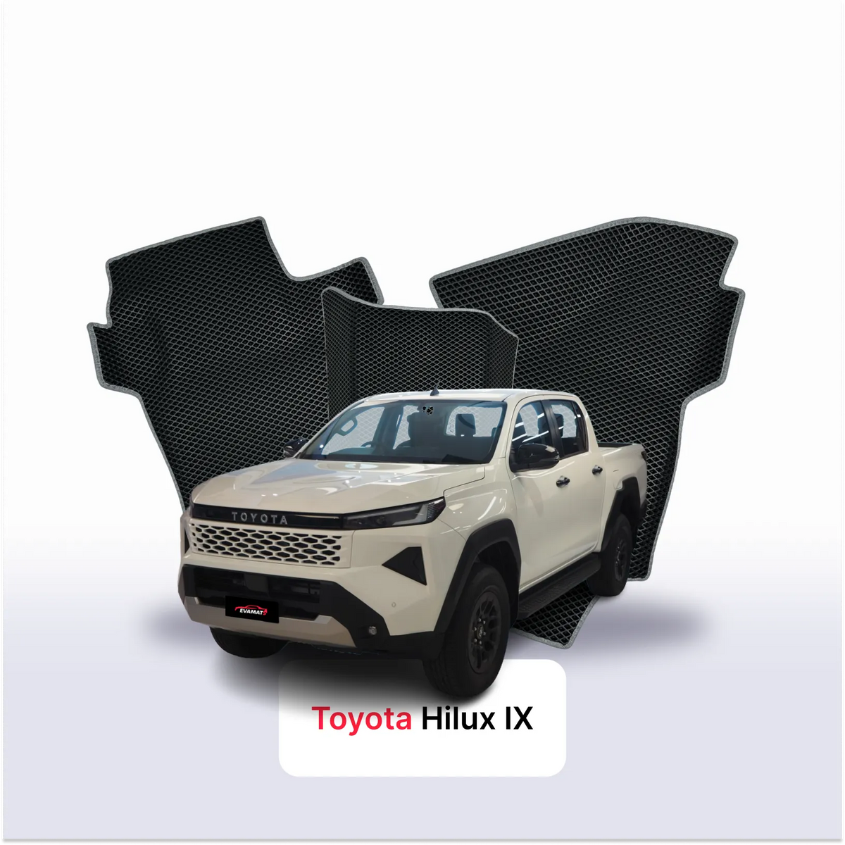 Alfombrillas 3D EVA para Toyota Hilux IX gen 2026-2030 años PICK-UP CABINA DOBLE