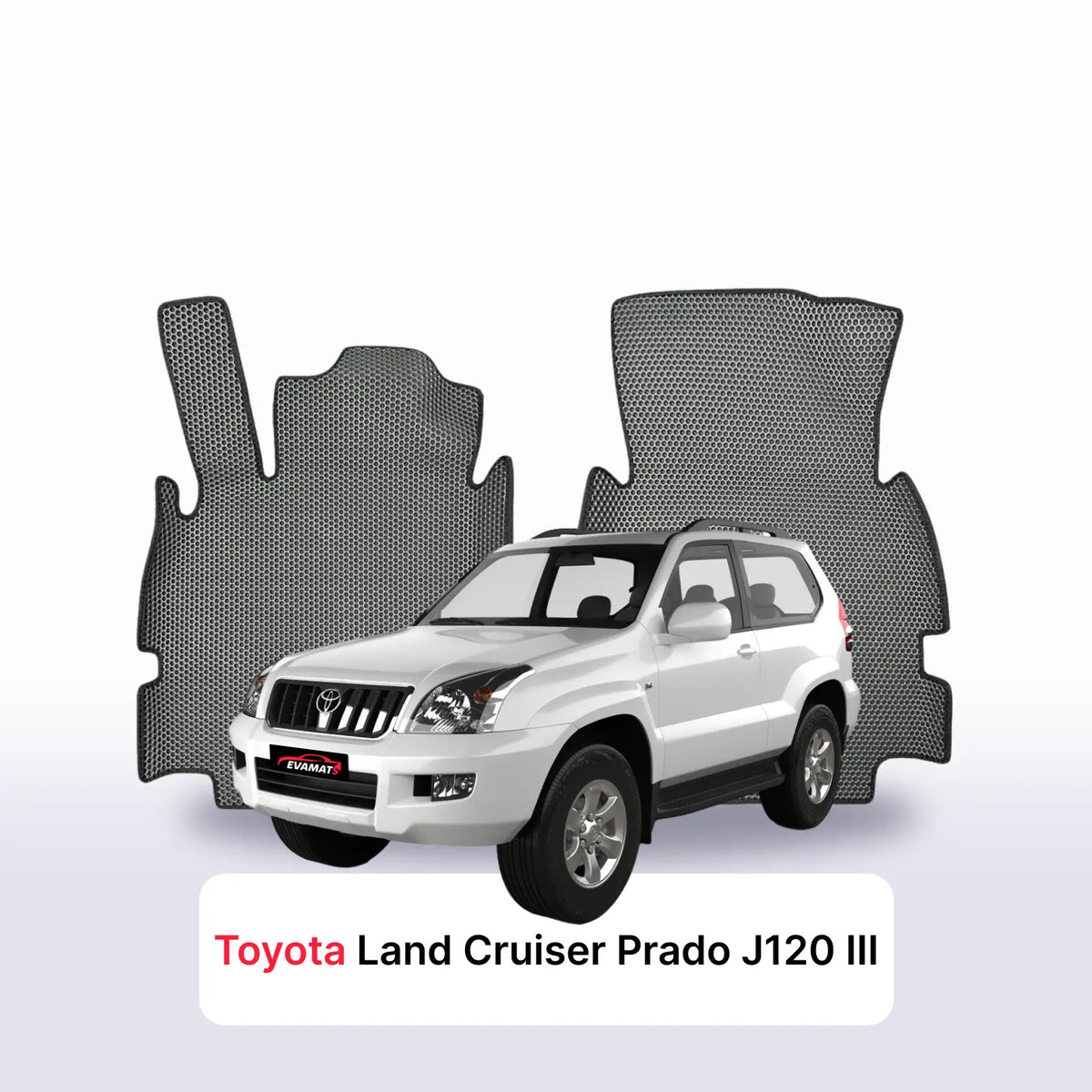 Alfombrillas 3D EVA para Toyota Land Cruiser Prado J120 3 gen 2002-2009 años SUV 3 PUERTAS