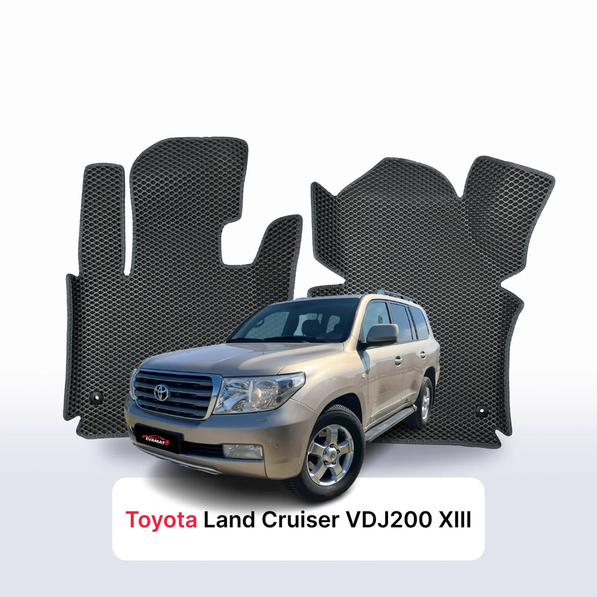 Alfombrillas 3D EVA para Toyota Land Cruiser VDJ200 13 gen 2007-2021 años SUV 5 PUERTAS