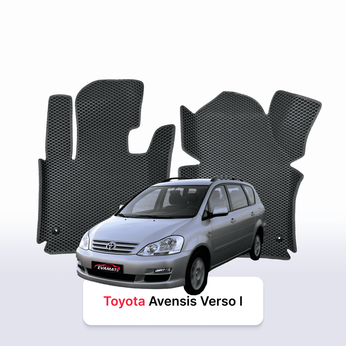 Alfombrillas 3D EVA para Toyota Avensis Verso 1 gen 2001-2009 años MONOVOLUMEN