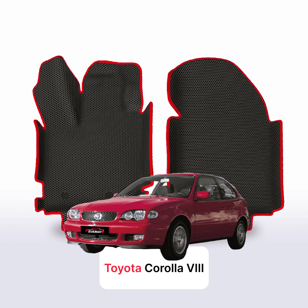 Alfombrillas 3D EVA para Toyota Corolla 8 gen 1997-2002 años HATCHBACK 3 PUERTAS