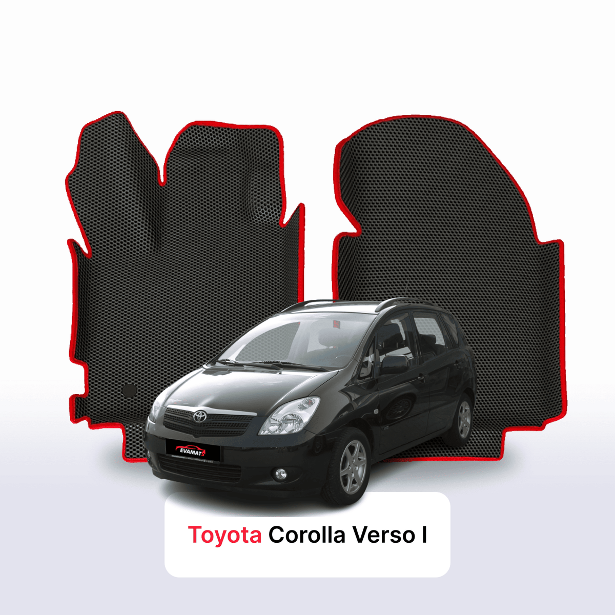 Alfombrillas 3D EVA para Toyota Corolla Verso 1 gen 2001-2004 años MONOVOLUMEN