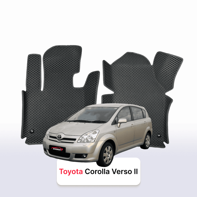 Alfombrillas 3D EVA para Toyota Corolla Verso 2 gen 2004-2009 años MONOVOLUMEN 7 PLAZAS