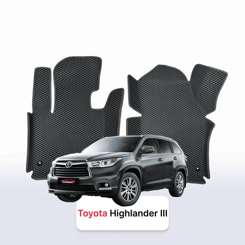 Alfombrillas 3D EVA para Toyota Highlander 3 gen 2013-2019 años SUV 5 PUERTAS