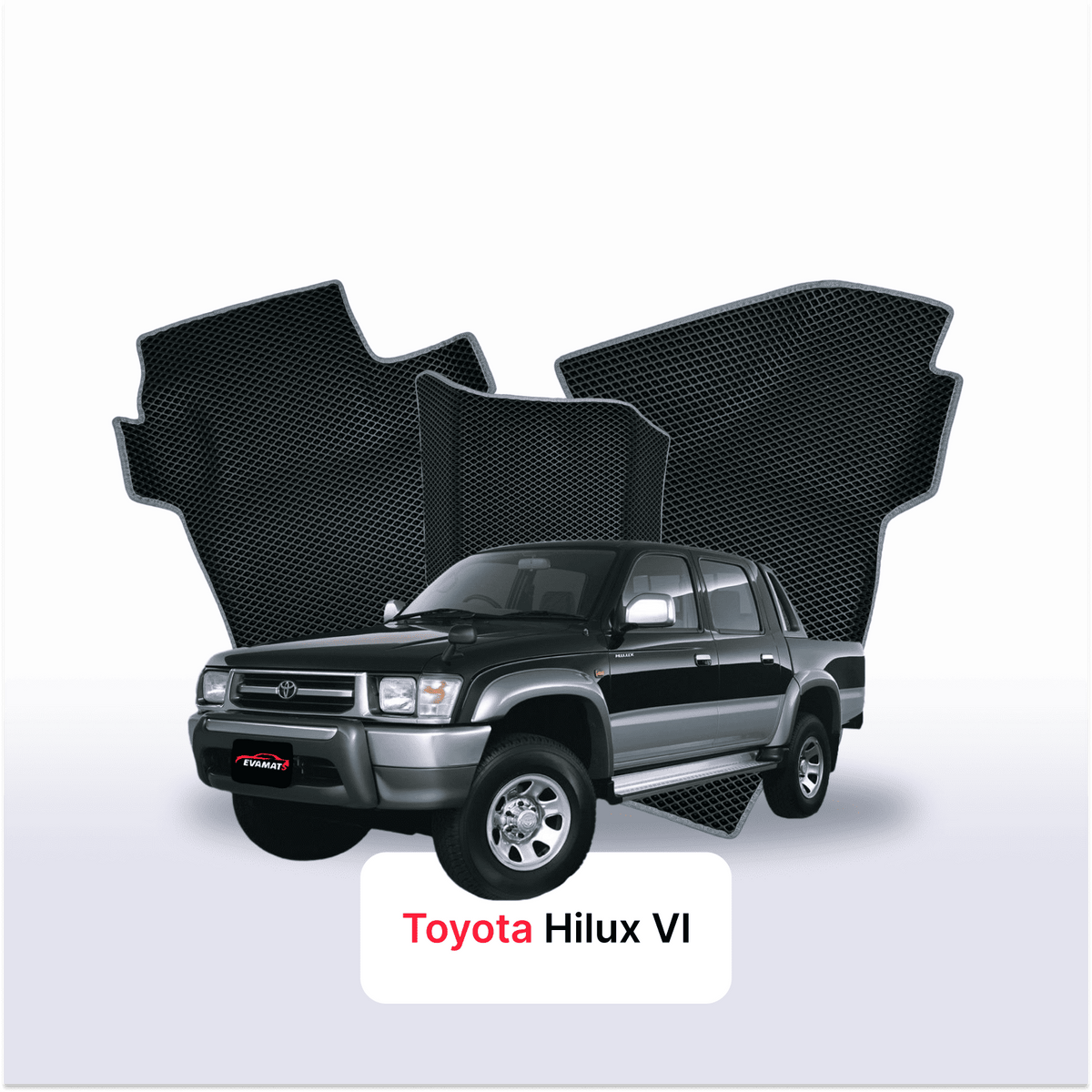 Alfombrillas 3D EVA para Toyota Hilux 6 gen 1997-2005 años PICK-UP CABINA DOBLE
