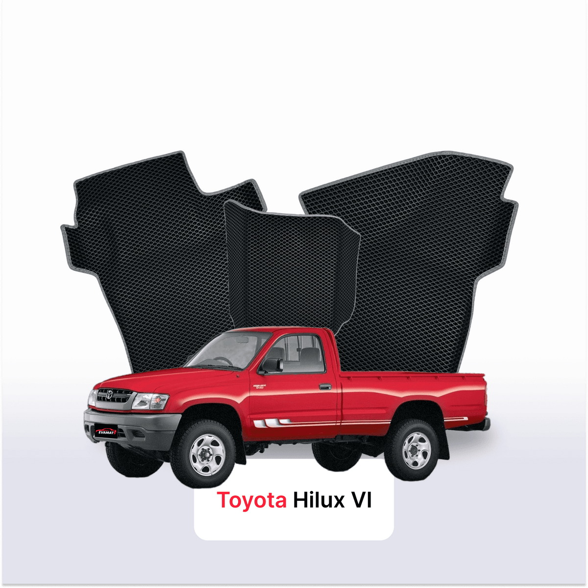 Alfombrillas 3D EVA para Toyota Hilux 6 gen 1997-2005 años PICK-UP CABINA SIMPLE