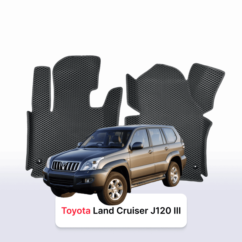 Alfombrillas 3D EVA para Toyota Land Cruiser Prado J120 3 gen 2002-2009 años SUV 5 PUERTAS