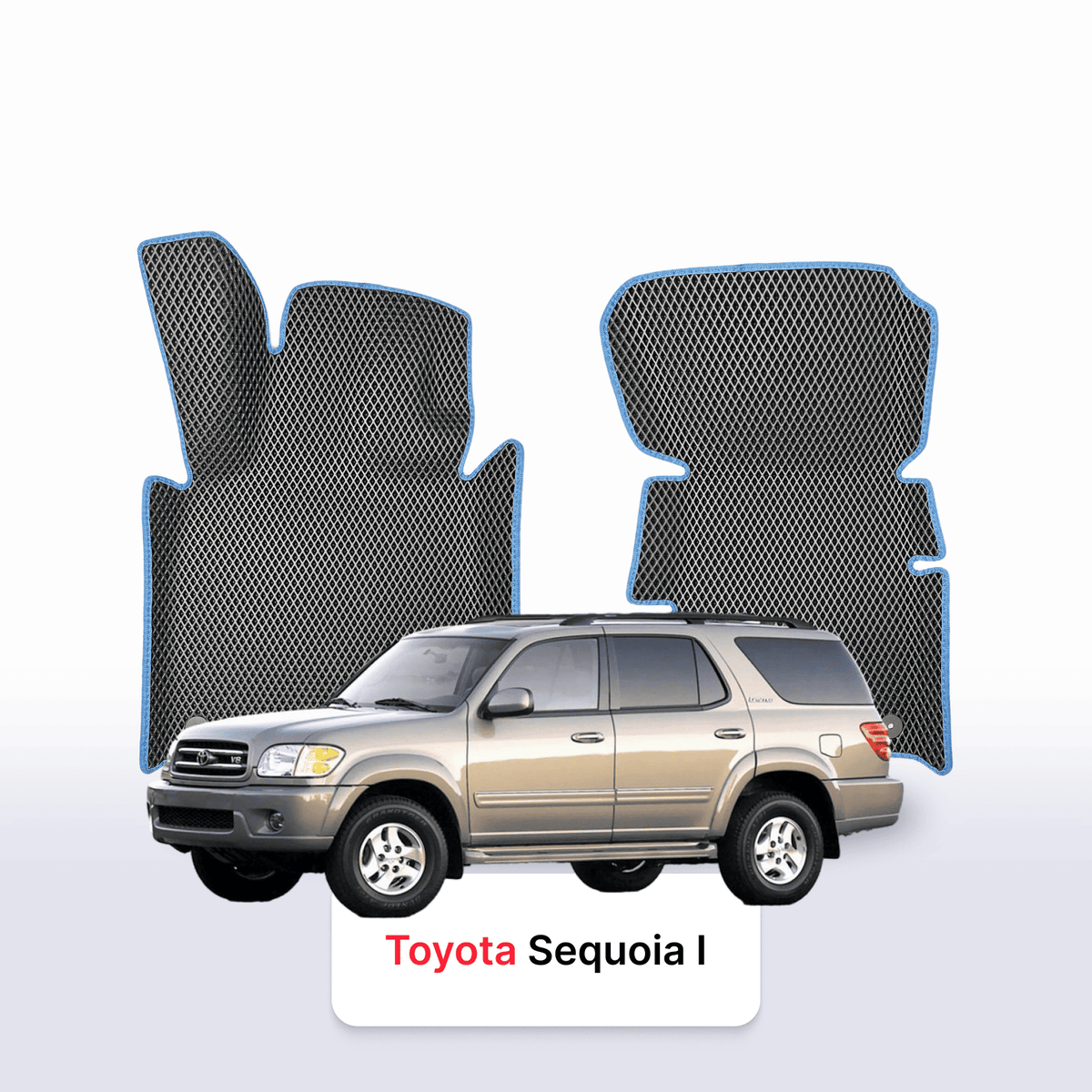 Alfombrillas 3D EVA para Toyota Sequoia 1 gen 2000-2007 años SUV