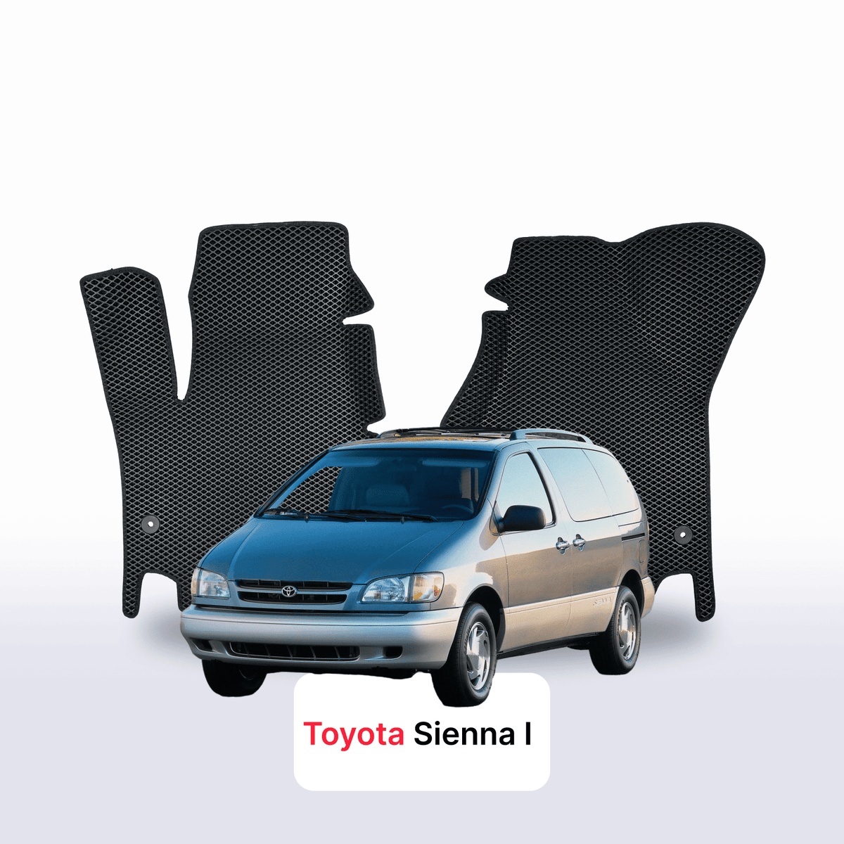 Alfombrillas 3D EVA para Toyota Sienna 1 gen 1997-2003 años MONOVOLUMEN