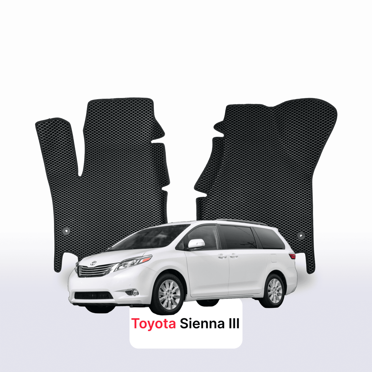 Alfombrillas 3D EVA para Toyota Sienna 3 gen 2010-2020 años MONOVOLUMEN