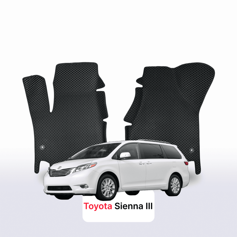 Alfombrillas 3D EVA para Toyota Sienna 3 gen 2010-2020 años MONOVOLUMEN
