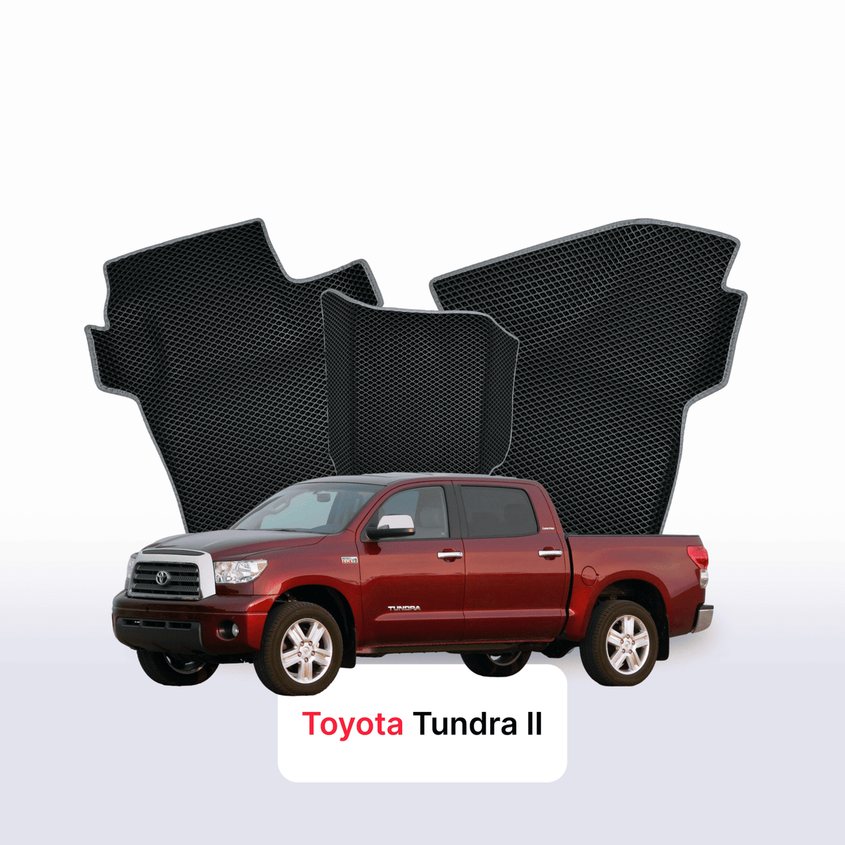 Alfombrillas 3D EVA para Toyota Tundra 2 gen 2007-2021 años PICK-UP CABINA DOBLE CREWMAX CAB