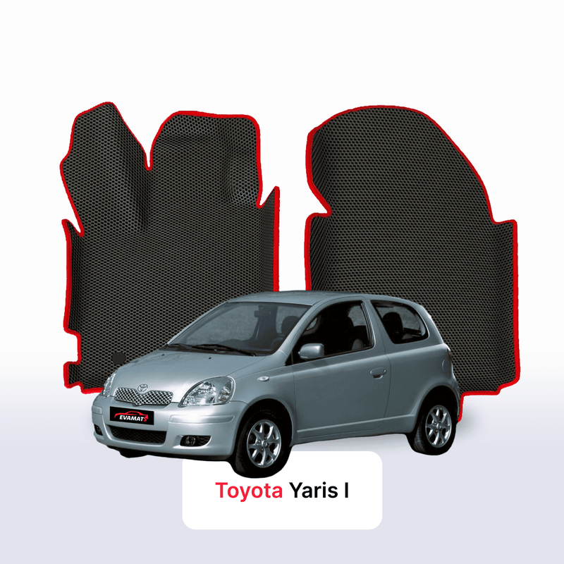 Alfombrillas 3D EVA para Toyota Yaris 1 gen 1999-2005 años HATCHBACK 3 PUERTAS