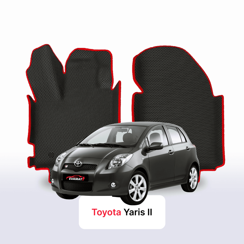 Alfombrillas 3D EVA para Toyota Yaris 2 gen 2005-2012 años HATCHBACK 5 PUERTAS