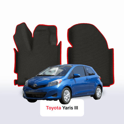 Alfombrillas 3D EVA para Toyota Yaris 3 gen 2011-2020 años HATCHBACK 3 PUERTAS