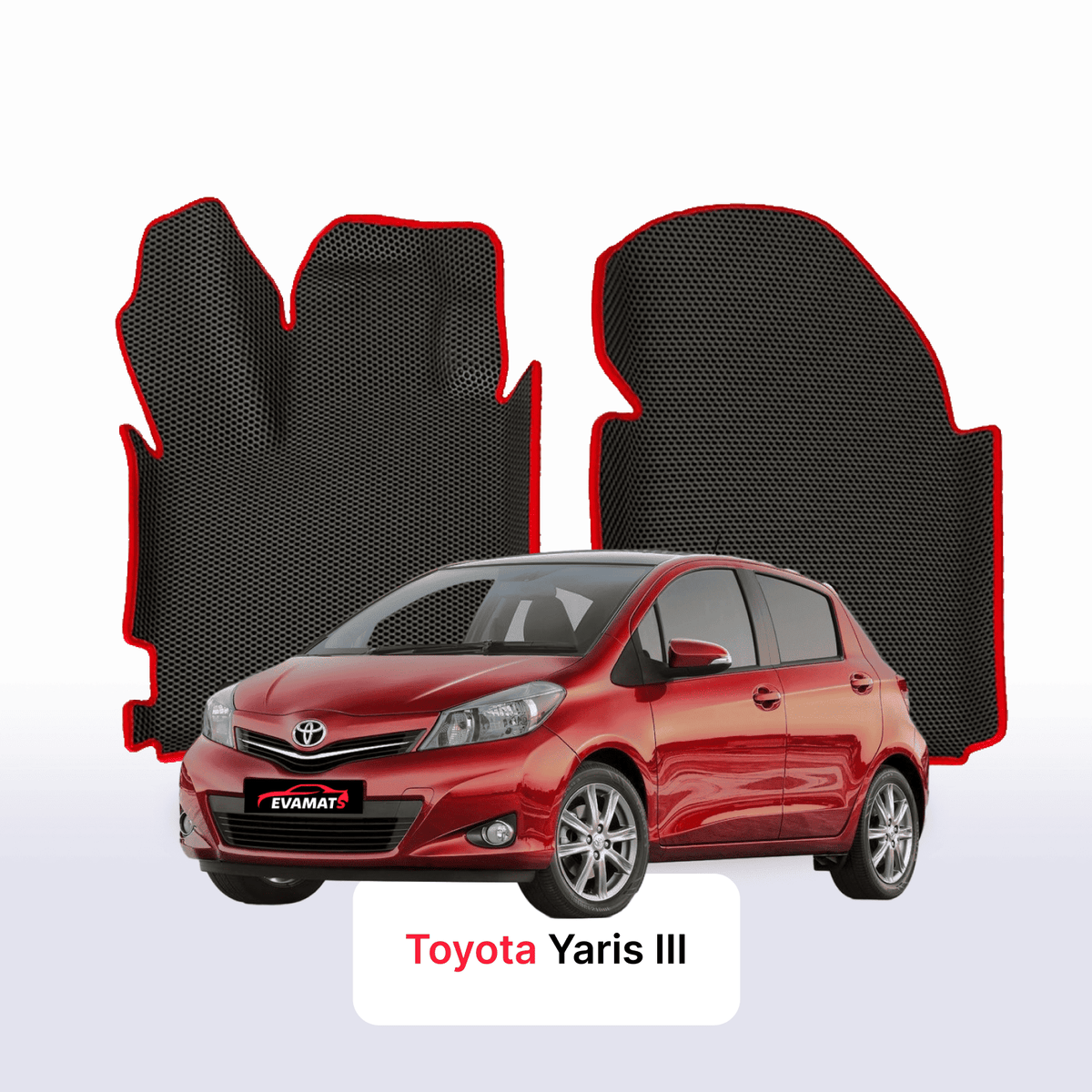 Alfombrillas 3D EVA para Toyota Yaris 3 gen 2010-2020 años HATCHBACK 5 PUERTAS