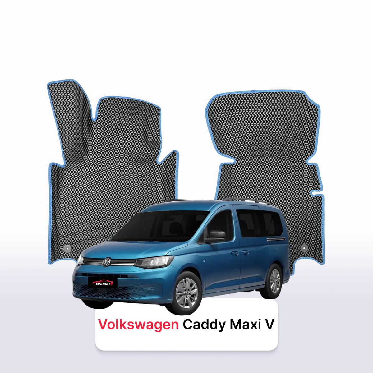 Alfombrillas 3D EVA para Volkswagen Caddy Maxi V gen 2020-2028 años MONOVOLUMEN 7 PLAZAS