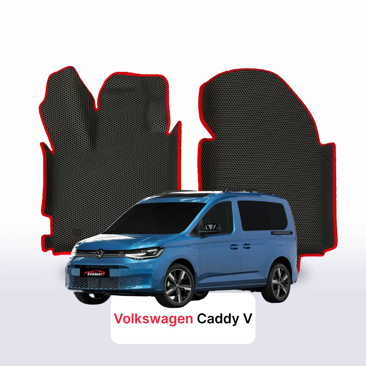 Alfombrillas 3D EVA para Volkswagen Caddy V gen 2020-2028 años MONOVOLUMEN 5 PLAZAS