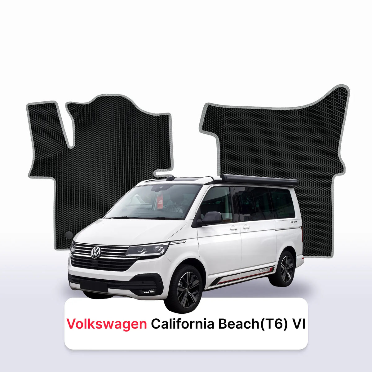 Alfombrillas 3D EVA para Volkswagen California Beach (T6) VI gen 2021-2024 años MINIBÚS