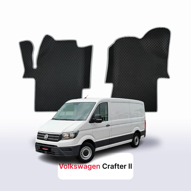 Alfombrillas 3D EVA para Volkswagen Crafter 2 gen 2016-2027 años FURGONETA