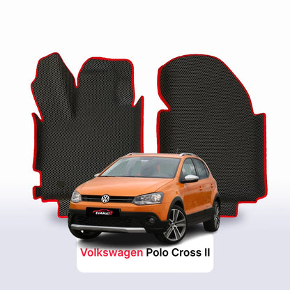 Alfombrillas 3D EVA para Volkswagen Polo Cross II gen 2009-2017 años HATCHBACK 5 PUERTAS