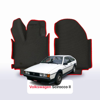 Alfombrillas 3D EVA para Volkswagen Scirocco II gen 1981-1992 años COUPÉ 3 PUERTAS