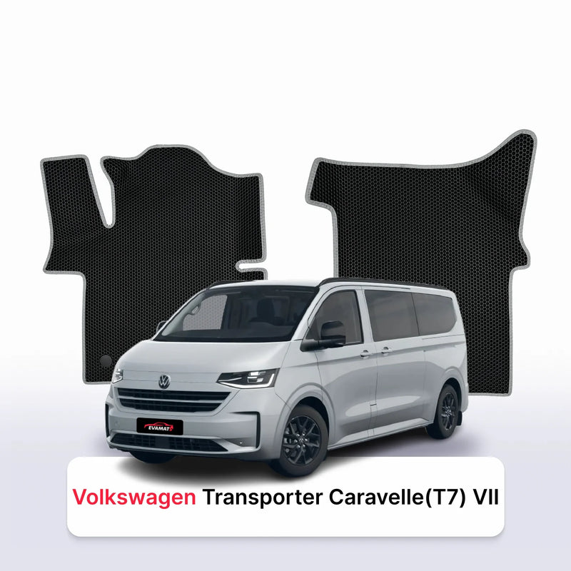 Alfombrillas 3D EVA para Volkswagen Transporter Caravelle (T7) VII gen 2024-2028 años MINIBÚS