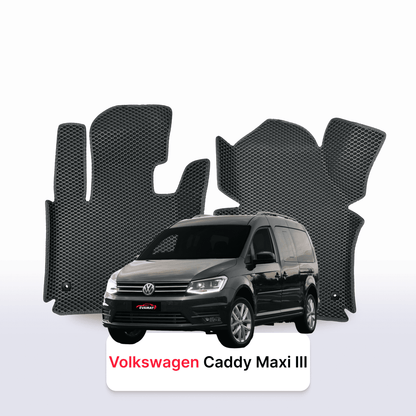 Alfombrillas 3D EVA para Volkswagen Caddy Maxi III gen 2004-2020 años MONOVOLUMEN 7 PLAZAS