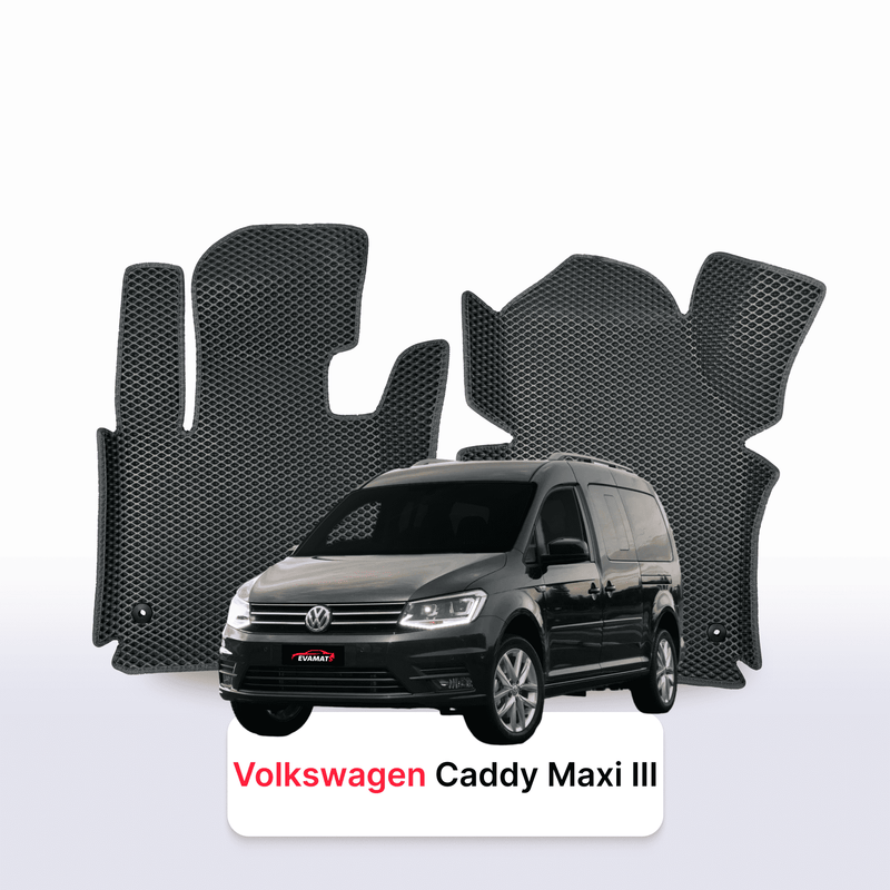 Alfombrillas 3D EVA para Volkswagen Caddy Maxi III gen 2004-2020 años MONOVOLUMEN 7 PLAZAS