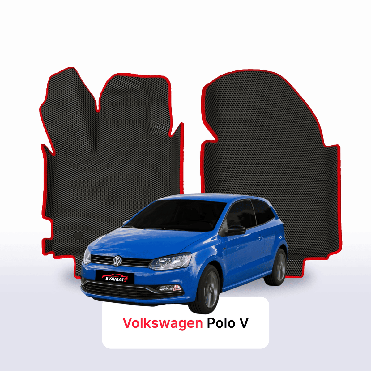 Alfombrillas 3D EVA para Volkswagen Polo(MK5) V gen 2009-2017 años HATCHBACK 3 PUERTAS