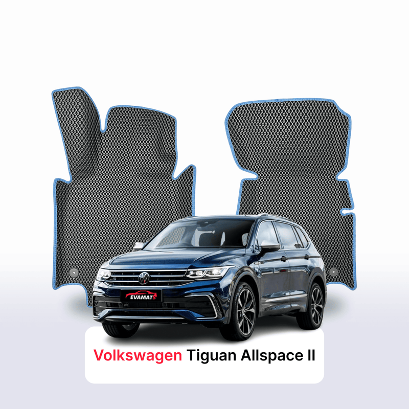 Alfombrillas 3D EVA para Volkswagen Tiguan Allspace II gen 2024-2028 años SUV 7 PLAZAS