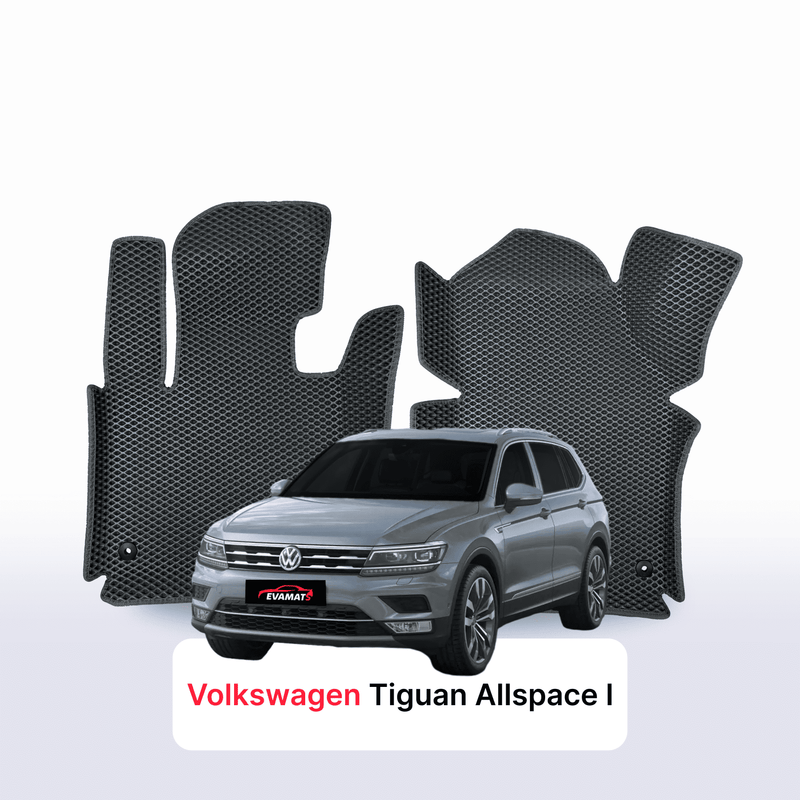 Alfombrillas 3D EVA para Volkswagen Tiguan Allspace I gen 2016-2024 años SUV 7 PLAZAS