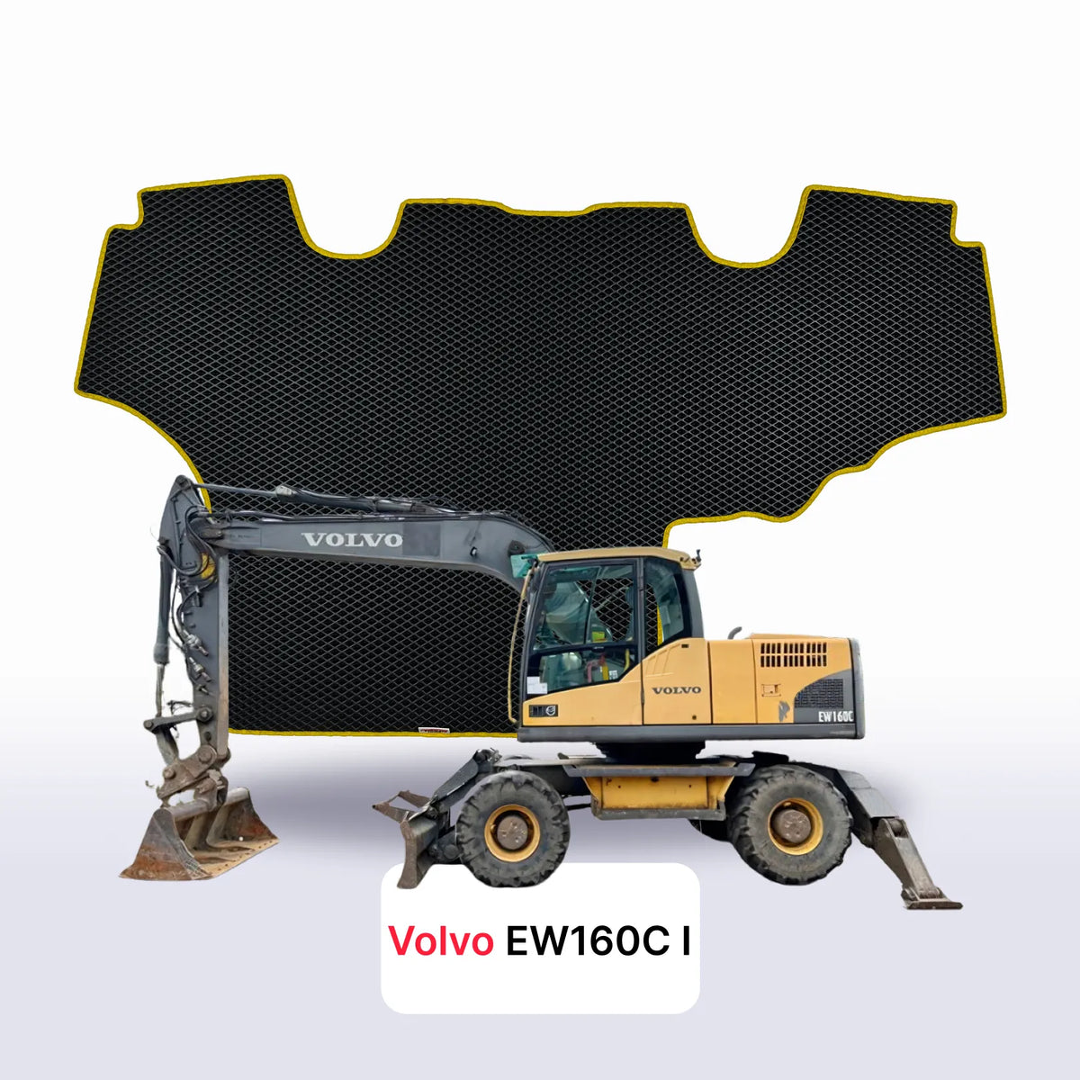 Alfombrillas 3D EVA para Volvo EW160C 1 gen 2007-2012 años EXCAVADORA