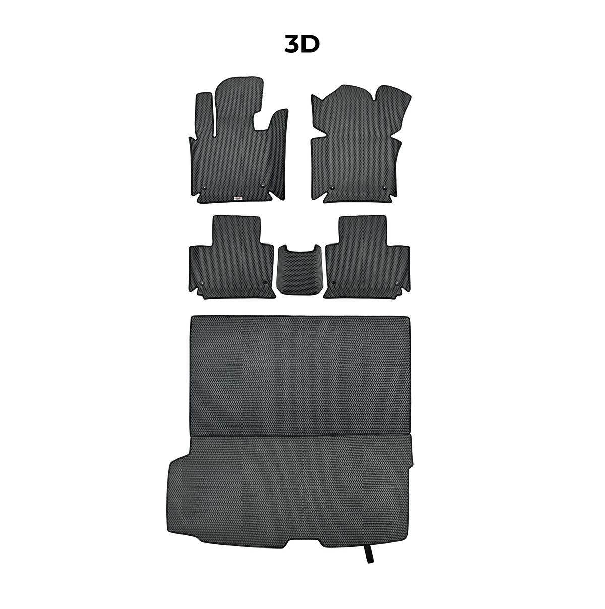 Alfombrillas 3D EVA para Toyota Sequoia (XK60) 2 gen 2008-2022 años SUV