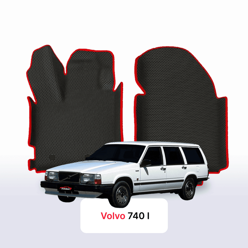 Alfombrillas 3D EVA para Volvo 740 1983-1992 años FAMILIAR