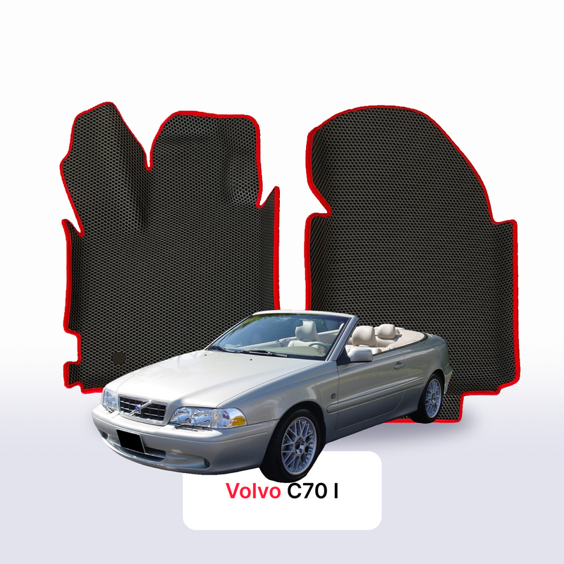 Alfombrillas 3D EVA para Volvo C70 1 gen 1997-2005 años DESCAPOTABLE