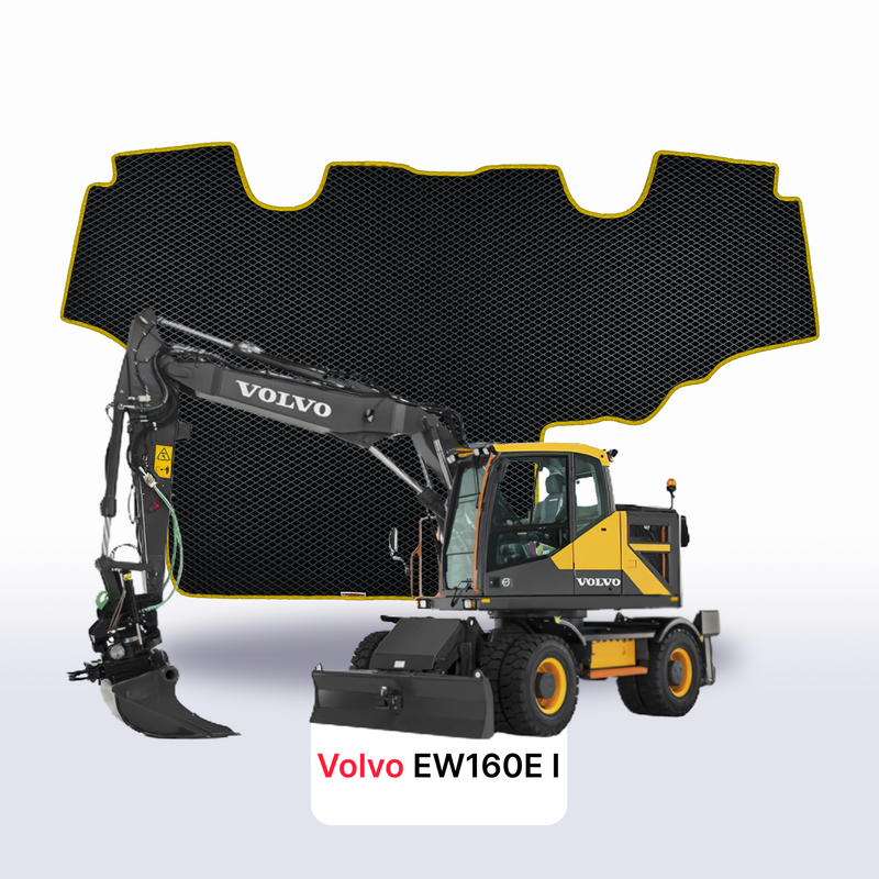 Alfombrillas 3D EVA para Volvo EW160E 1 gen 2016-2018 años EXCAVADORA