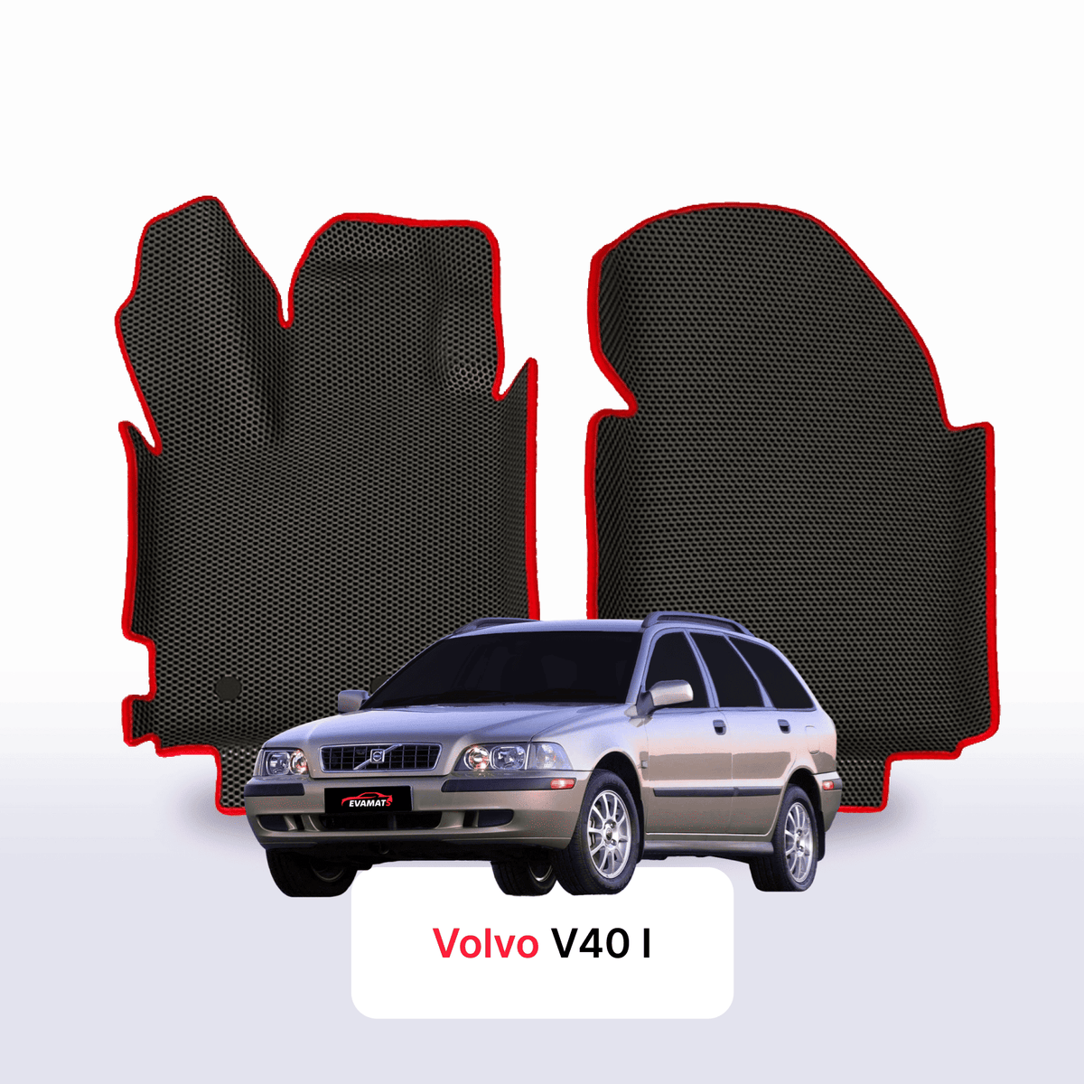 Alfombrillas 3D EVA para Volvo V40 1 gen 1995-2004 años FAMILIAR
