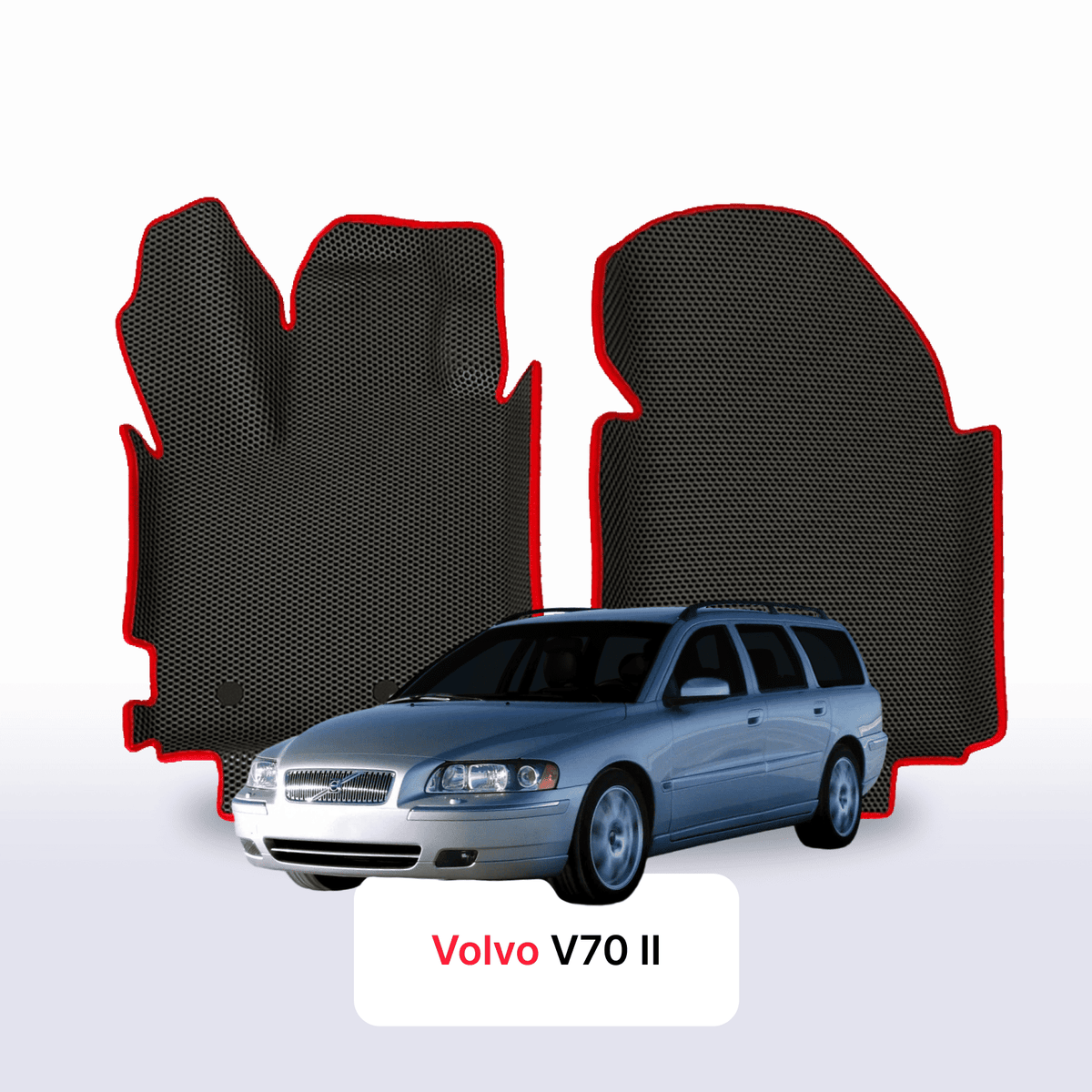 Alfombrillas 3D EVA para Volvo V70 2 gen 2000-2007 años FAMILIAR