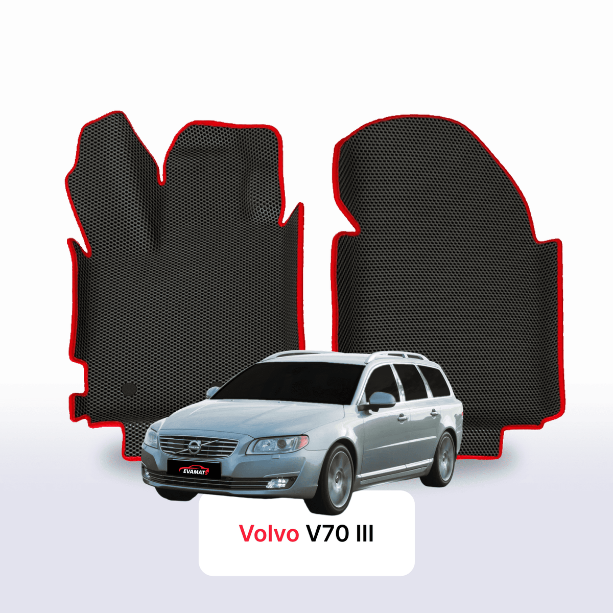 Alfombrillas 3D EVA para Volvo V70 3 gen 2007-2016 años FAMILIAR