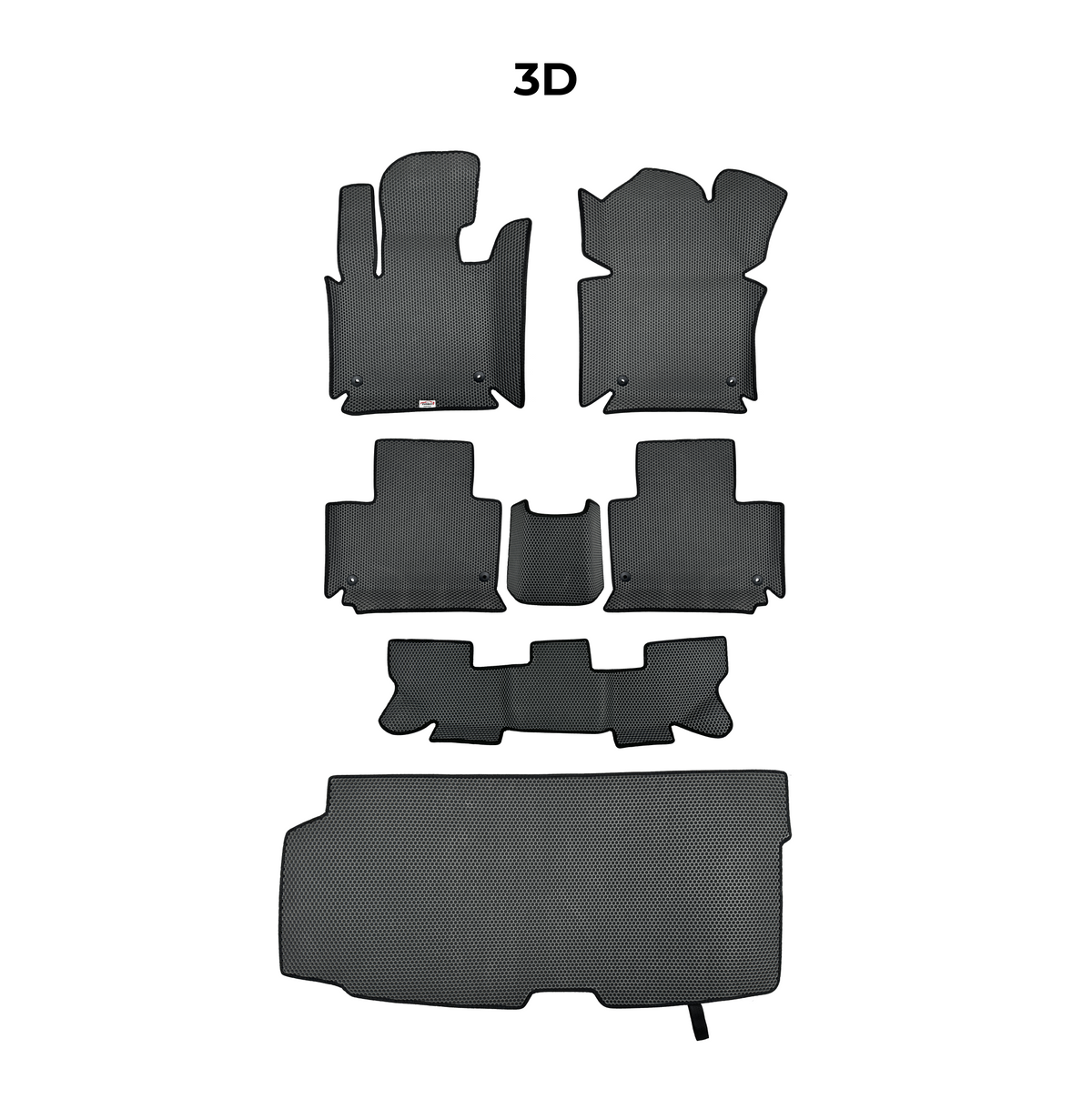 Alfombrillas 3D EVA para Infiniti QX60 2 gen 2021-2028 años SUV 7 PLAZAS